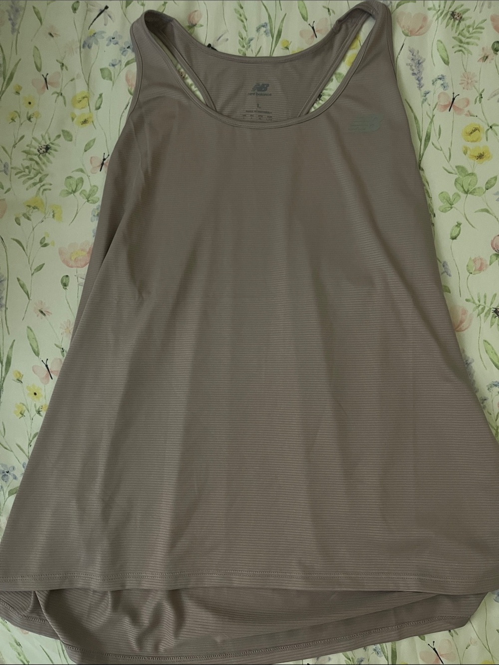 New Balance Women's Taupe Racerback Tank Top